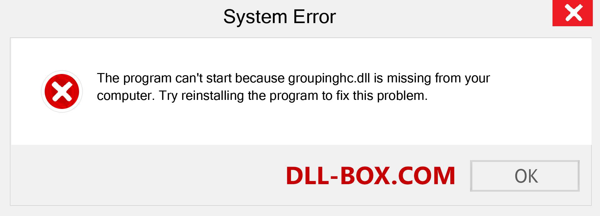  groupinghc.dll file is missing?. Download for Windows 7, 8, 10 - Fix  groupinghc dll Missing Error on Windows, photos, images
